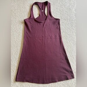 Lululemon cool Racerback tank size 2.reversible (logon on both sides) burgundy